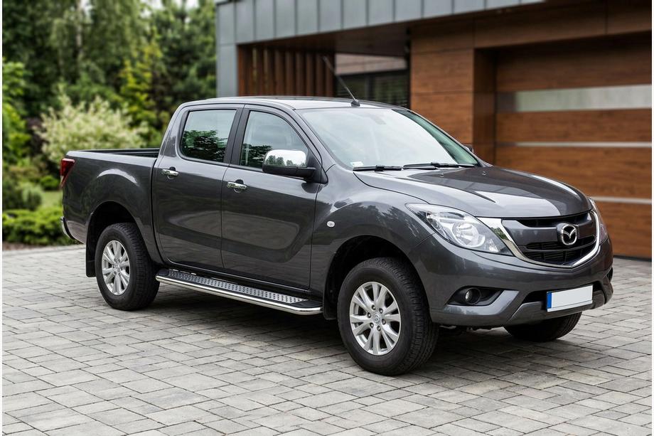 Mazda BT-50 2012– Stranske stopnice Maydos v2 (2 kos, aluminij ↗ nerjavno jeklo) Image