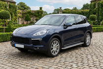 Porsche Cayenne 2010–2017 Stranske stopnice Maydos v2 (2 kos, aluminij ↗ nerjavno jeklo) fotografija 1