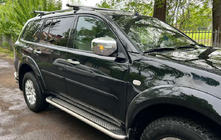 Mitsubishi Pajero Sport 2008–2015 Stranske stopnice Maydos V2 (2 kosa, aluminij/nerjavno jeklo) fotografija 4