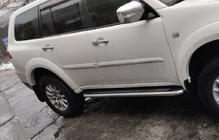Mitsubishi Pajero Sport 2008–2015 Stranske stopnice Maydos V2 (2 kosa, aluminij/nerjavno jeklo) fotografija 3