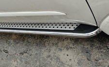 Mitsubishi Pajero Sport 2008–2015 Stranske stopnice Maydos V2 (2 kosa, aluminij/nerjavno jeklo) fotografija 2