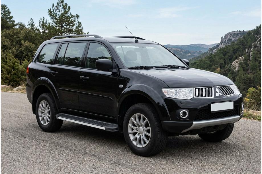 Mitsubishi Pajero Sport 2008–2015 Stranski pragovi Maya V1 (2 kos, aluminij) Image