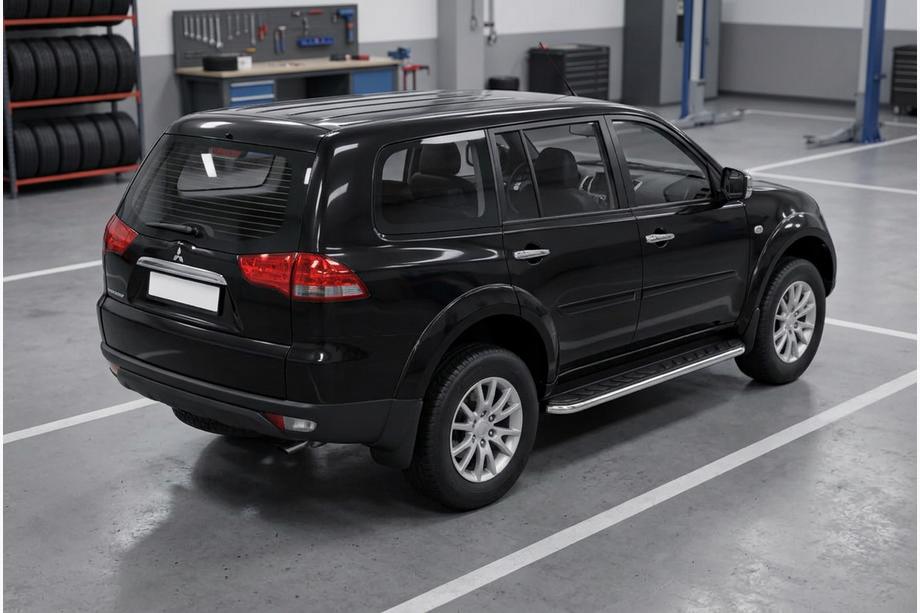 Mitsubishi Pajero Sport 2008–2015 Stranske stopnice Maydos V1 (2 kosa, aluminij / nerjavno jeklo) Image