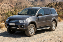 Mitsubishi Pajero Sport 2008–2015 Stranske stopnice Tayga (2 kosa, aluminij) fotografija 1