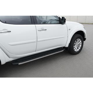 Stranski pragovi Fullmond (2 kosa, aluminij) Mitsubishi Pajero Sport 2008–2015 fotografija 1