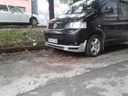 Volkswagen T5 Transporter 2003–2010 Sprednji spodnji lip spojler ABT s kanardi (za lakiranje) fotografija 6