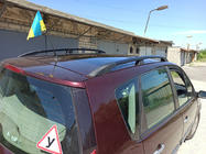 Renault Scenic/Grand 2003–2009 Črne strešne letve (2 kosa) Dolga izvedba (Grande) fotografija 6