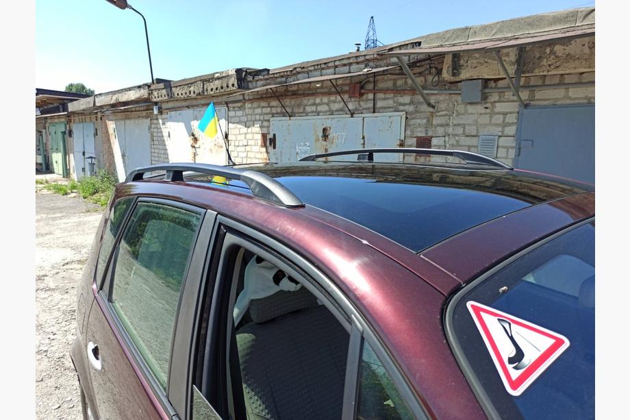 Renault Scenic/Grand 2003–2009 Črne strešne letve (2 kosa) Dolga izvedba (Grande) Image