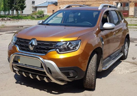 Dacia Duster 2018–2024 Prednji zaščitni lok brez napisa WT003 (nerjavno jeklo) fotografija 3