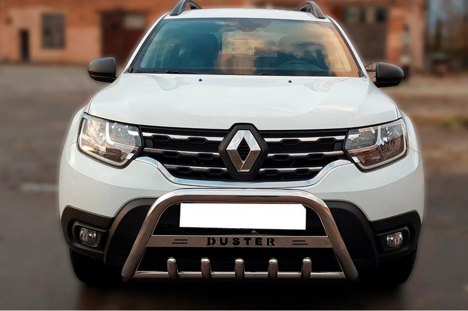 Dacia Duster 2018–2024 Prednji zaščitni lok (kengurin) z napisom WT004 (nerjaveče jeklo) Image