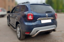 Dacia Duster 2018–2024 Zadnji zaščitni lok AK007 (nerjavno jeklo) fotografija 3