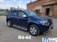 Renault Duster 2018–2024 Stranski pragovi Premium (2 kos, nerj.) fotografija 1