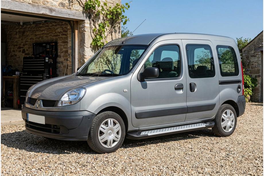 Renault Kangoo 1998–2008 Stranske stopnice Allmond Grey (2 kos, aluminij) Image