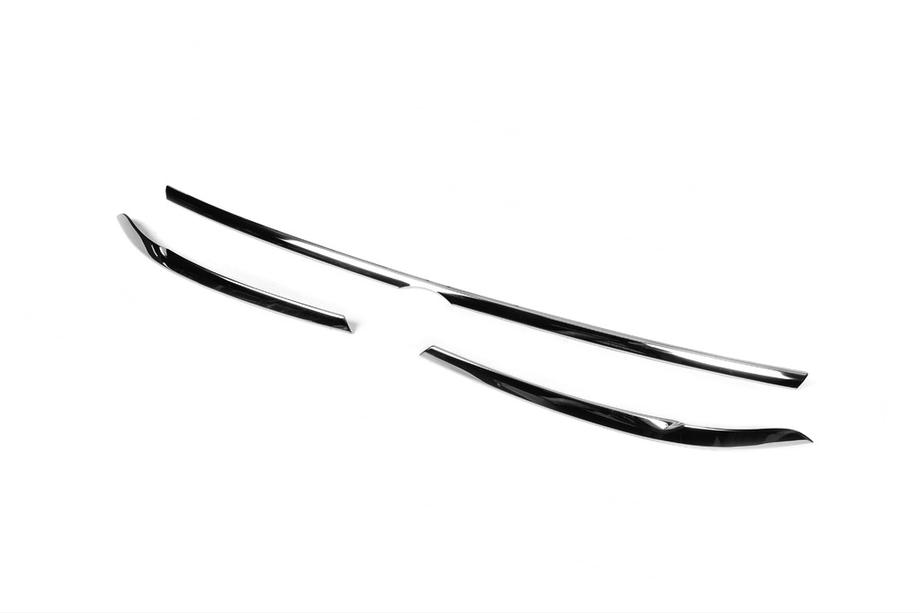 Volkswagen Tiguan 2016–2023 Kromirane obrobe za rob maske in žarometov 2016-2020 (3 kosi, nerjaveče jeklo) Fotografija 4