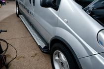 Renault Trafic 2001–2015 Stranske stopnice tipa X5 (2 kosa, aluminij) fotografija 5