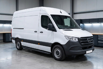 Mercedes Sprinter W907/W910 2018– Stranske stopnice Bosphorus Black (2 kosa, aluminij) Dolga/Ekstra dolga fotografija 1