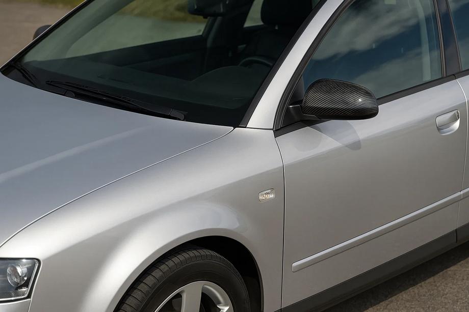 Audi A4 B6 2000–2004 Pokrovi ogledal (2 kosa, karbon) Image