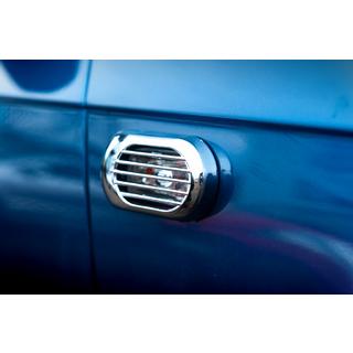 Mrežica za bočni smerni ponavljalnik Oval (2 kos, ABS) Audi A3 2003–2012 fotografija 2