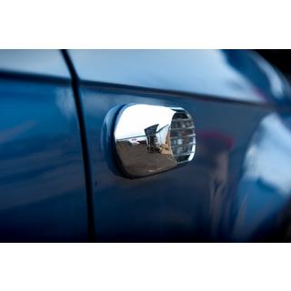 Mrežica za bočni smerni ponavljalnik Oval (2 kos, ABS) Audi A3 2003–2012 fotografija 3