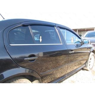 Okenske obrobe (4 kosi, nerjavno jeklo) Skoda Octavia II A5 2010–2013 fotografija 1