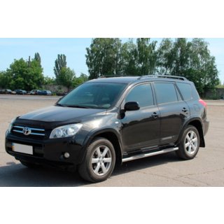 Stranske cevi za standardno osnovo (2 kosa, nerjavno jeklo) Toyota Rav 4 2006–2013 fotografija 4