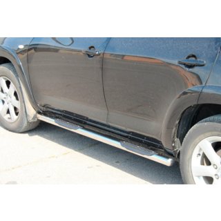 Stranske cevi za standardno osnovo (2 kosa, nerjavno jeklo) Toyota Rav 4 2006–2013 fotografija 3
