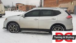 Nissan X-trail T32/Rogue 2014–2021 Stranski pragovi Premium (2 kos, nerj.) fotografija 1