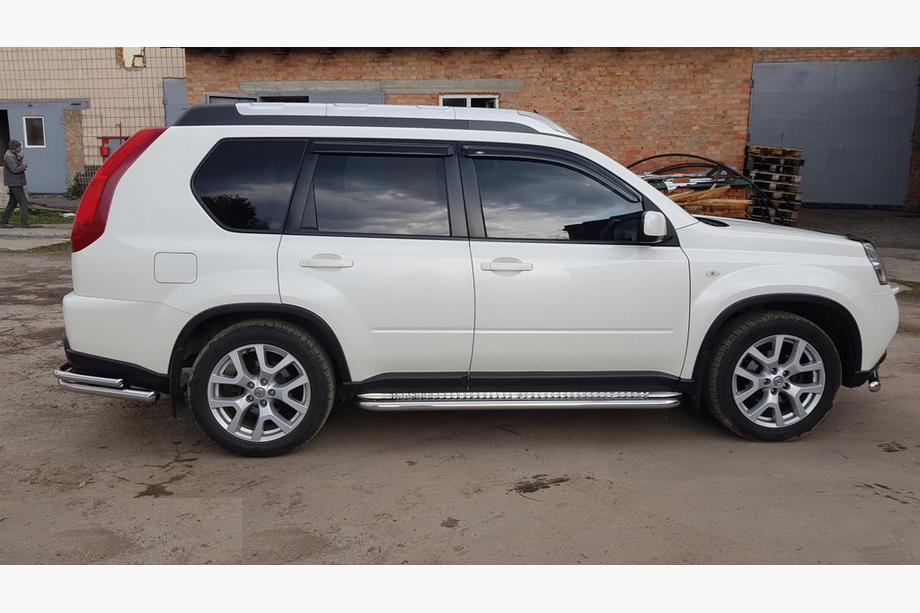 Nissan X-trail T31 2007–2014 Stranski pragovi Premium (2 kos, nerj.) Image