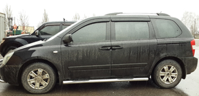 Kia Carnival 2002–2013 Stranske cevi (2 kos, nerjaveče jeklo) fotografija 3