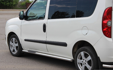 Opel Combo 2012–2018 Stranske cevi (2 kos, nerjaveče jeklo) 70 mm, kratka medosna razdalja fotografija 2
