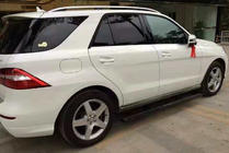 Mercedes GLE/ML class W166 2011–2018 Izvlečne bočne stopnice (2 kosa, aluminij) fotografija 3