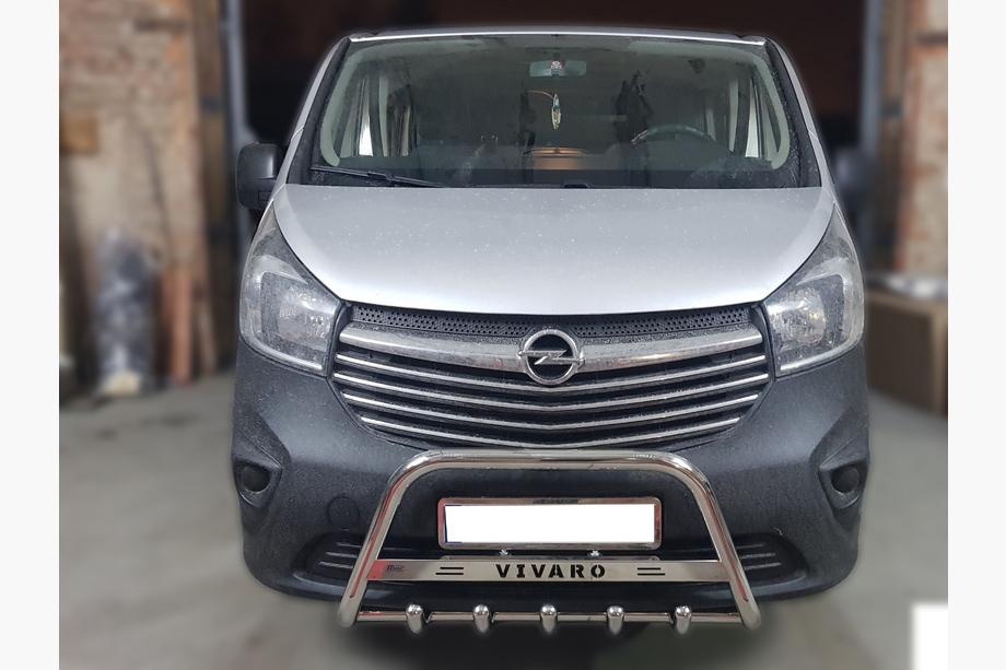 Opel Vivaro 2015–2019 Sprednji zaščitni lok WT003-4 (nerjavno jeklo) Z napisom Image