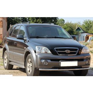 Sprednji zaščitni lok ST008 (nerjavno jeklo) Kia Sorento I BL 2002–2009 fotografija 2