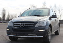 Mercedes ML W164 2005–2011 Sprednji zaščitni lok ST008 (nerjavno jeklo) fotografija 3