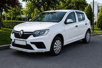 Renault Sandero 2013–2022 Sprednji zaščitni lok ST008 (nerjavno jeklo) fotografija 1