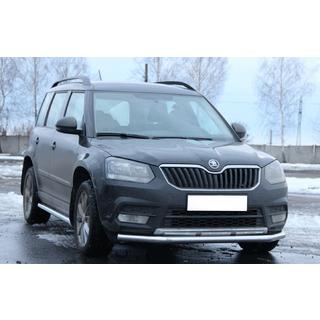 Sprednji zaščitni lok ST008 (nerjavno jeklo) Skoda Yeti 2009–2017 fotografija 3