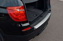 BMW X3 F25 2011–2018 Nerjaveča jeklena obloga zadnjega odbijača OmsaLine (mat) fotografija 8