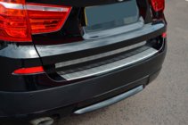 BMW X3 F25 2011–2018 Nerjaveča jeklena obloga zadnjega odbijača OmsaLine (mat) fotografija 7