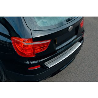 Nerjaveča jeklena obloga zadnjega odbijača OmsaLine (mat) BMW X3 F25 2011–2018 fotografija 1