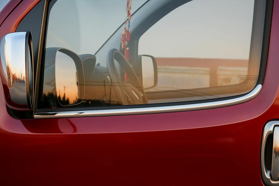 Citroen Nemo 2007–2017 Zunanja okrasna obroba stekel (2 kosa, nerjaveče jeklo) Carmos - turško nerjaveče jeklo Image