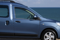 Dacia Dokker 2013–2022 Okenske obrobe (2 kos, nerjavno jeklo) OmsaLine - italijansko nerjavno jeklo fotografija 2