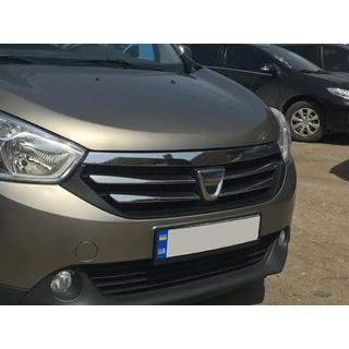 Obloge rešetke (4 kos, nerj. jeklo) Dacia Lodgy 2012–2022 fotografija 4