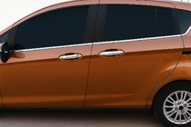 Ford B-Max 2012–2017 Kromirane obloge kljuk vrat (4 kosi, nerjavno jeklo) fotografija 1