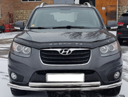 Hyundai Santa Fe 2 2006–2012 Sprednji zaščitni lok ST014 (nerjavno jeklo) Ø60/42 mm fotografija 1