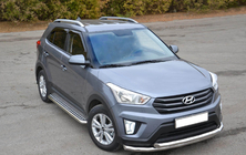 Hyundai Creta 2014–2020 Sprednji zaščitni lok ST014 (nerjavno jeklo) fotografija 1