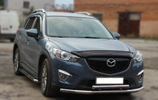 Mazda CX-5 2012–2017 Sprednji zaščitni lok ST014 (nerjavno jeklo) Ø60/60 mm fotografija 2