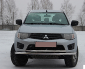 Mitsubishi L200 2006–2015 Sprednji zaščitni lok ST014 (nerjavno jeklo) fotografija 1