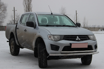 Mitsubishi L200 2006–2015 Sprednji zaščitni lok ST014 (nerjavno jeklo) fotografija 3
