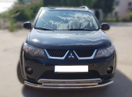 Mitsubishi Outlander 2006–2012 Sprednji zaščitni lok ST014 (nerjavno jeklo) fotografija 1