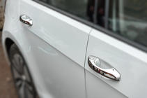 Volkswagen Golf 7/E-Golf 2012–2020 Kromirane obloge kljuk vrat (4 kosi, nerjavno jeklo) fotografija 1